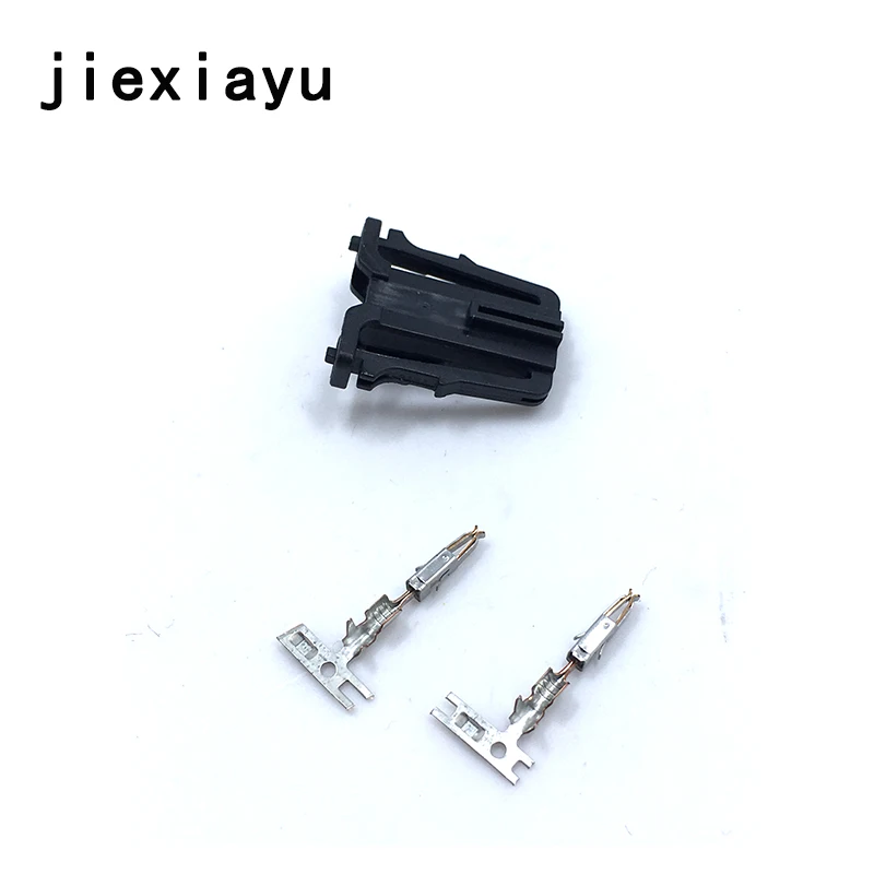 100Set 1J0 971 972 2Pin car connector,Car light-inspection Plug&terminal,Car door lamp connector,Volkswagen License plate lamp