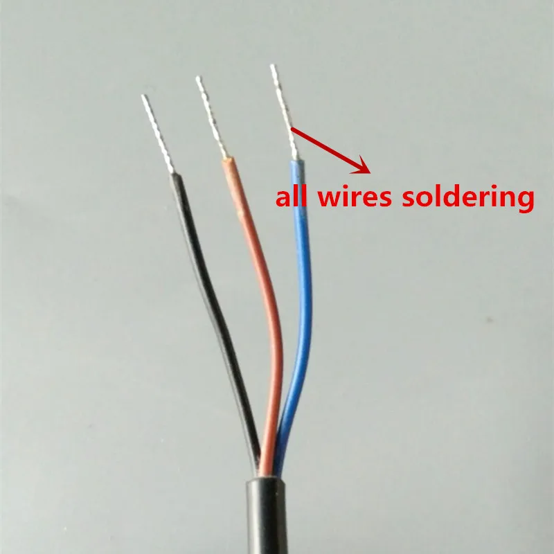 CHUX Inductive Proximity Sensor Switch 5V NPN M8 Type Cylinder 1MM Detect Distance Flush NO/NC 3 Wires Motion Sensor