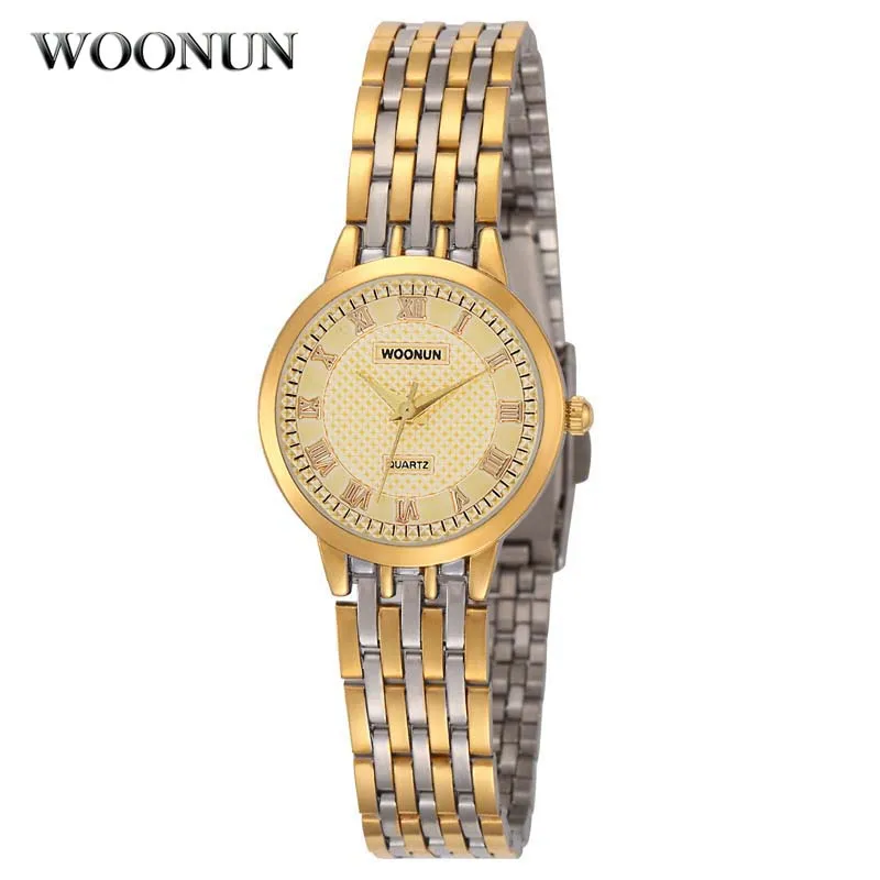 relogios feminino 2020 Watches Women Gold Watch Woman Gold Watch Roma Dial Stainless Steel Quartz Bracelet Watches For Women