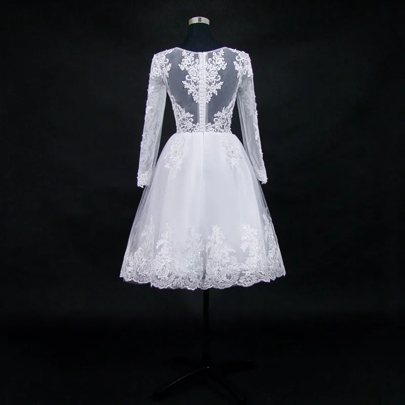 Robes de mariée 2 en 1 avec appliques en dentelle et perles, robes de mariée avec poignées amovibles, patients, quoi que ce soit, 2 en 1