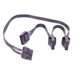 5Pin 1 to 3 Port Peripheral 4Pin Molex IDE 5P PSU Power Supply Cable for Cooler Master G750M G650M G550M Modular
