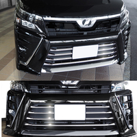 JY SUS304 Stainless Steel Front Bumper Grill Molding Garnish Trim Cover Car Accessories For Toyota Voxy 2017 Facelift