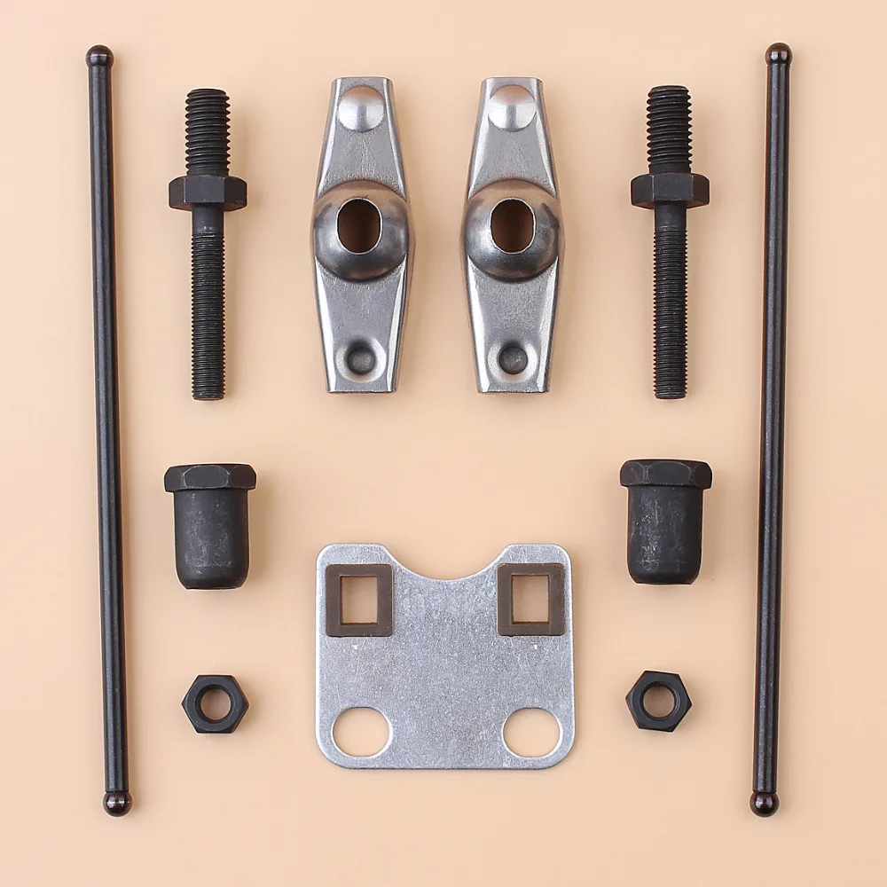 Valve Rocker Arm Stud Push Rod Guide Plate Set For Honda GX160 GX200 Chinese 168F 5.5HP 6.5HP Gas Engine Motor Generator