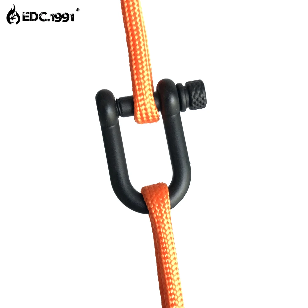 

EDC.1991 High quality Adjustable U Shape Anchor Shackle Outdoor Survival Rope Paracord Bracelet Buckle For Outdoor Sport