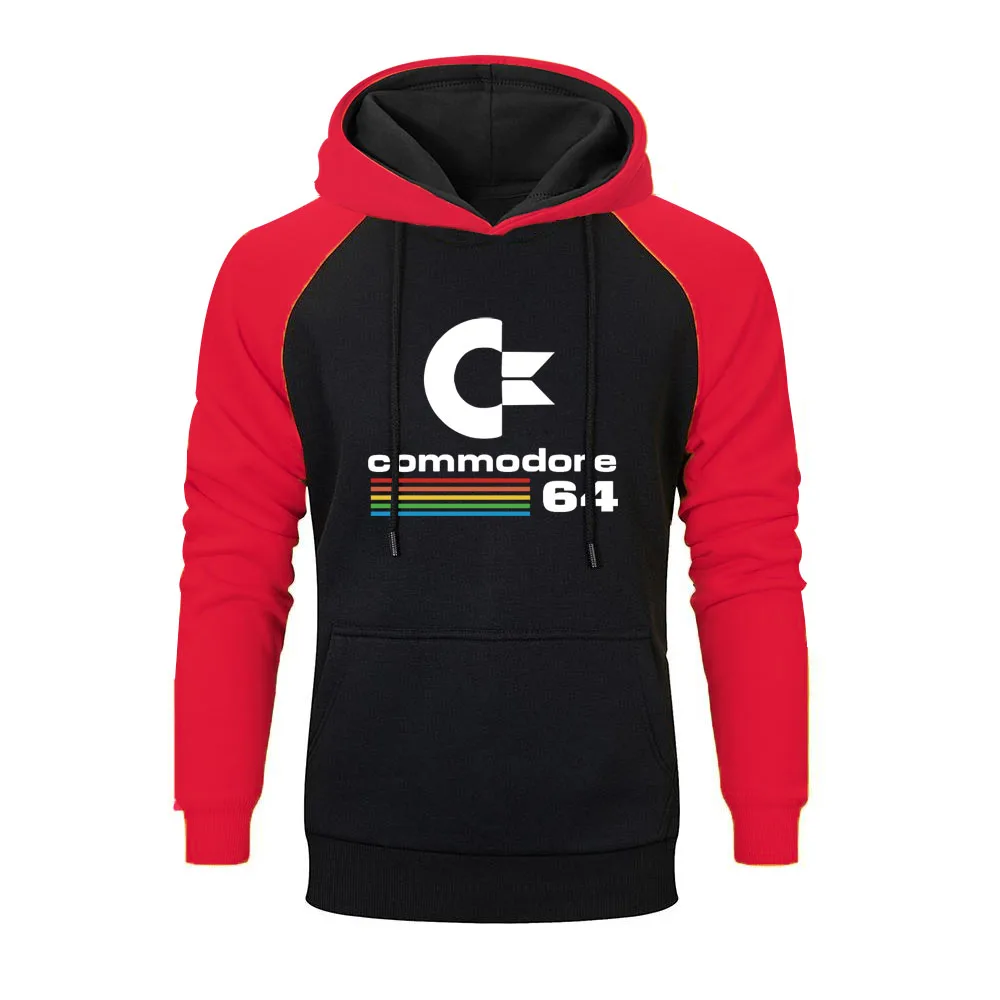 2023 Autumn Commodore 64 Raglan Hoodies C64 SID Amiga Retro 8-bit Ultra Cool Design Vinyl Hoodie Mens Personality Sweatshirt