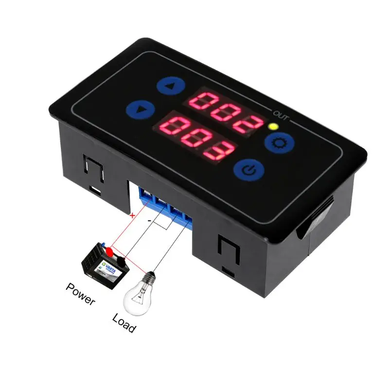 0,1 s-999 h Countdown-Timer Programmierbare Zyklus Control Modul Zeit Dalay Relais Dual Display Timer Relais 5V /12 V/220 V