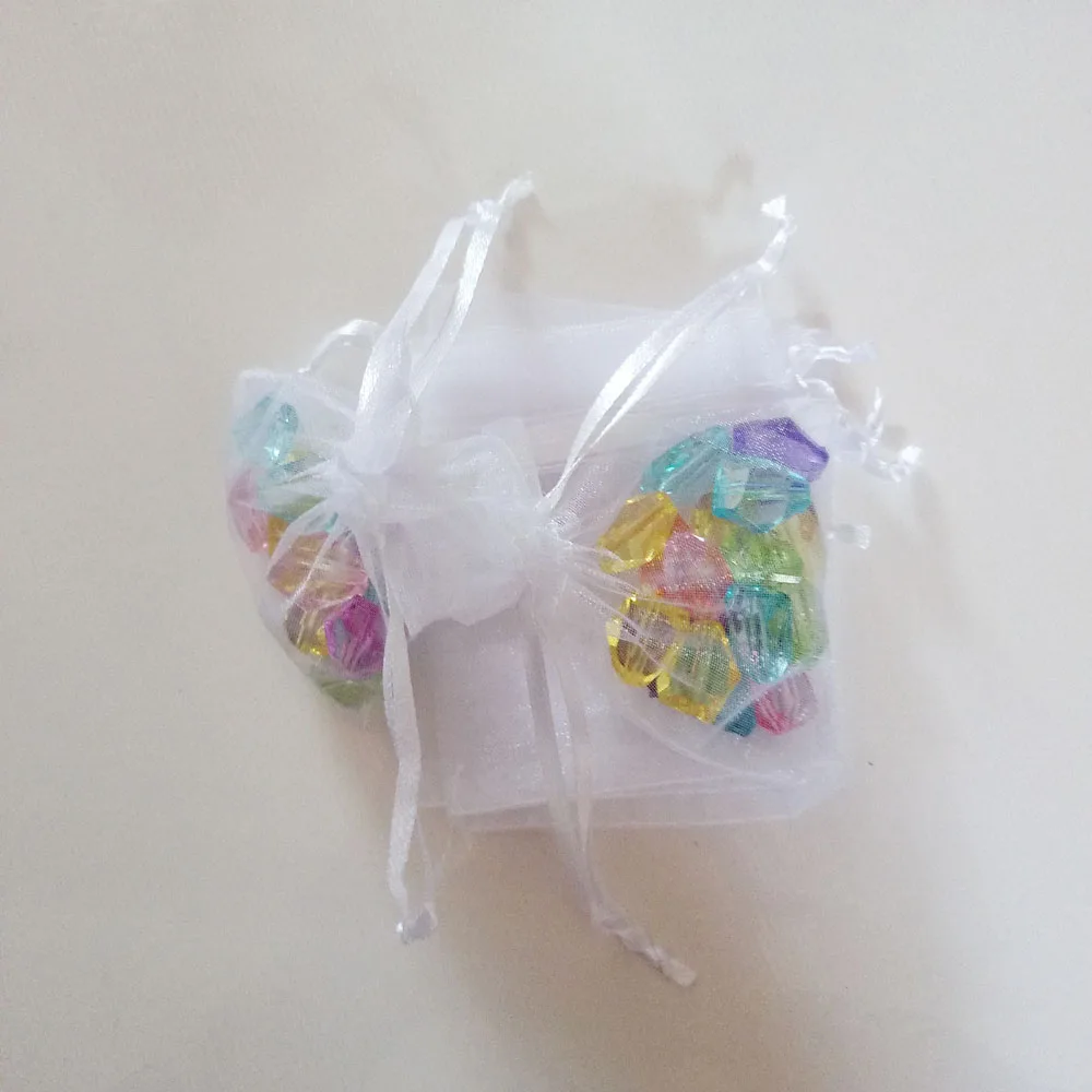 Imagem -04 - Bolsas Brancas para Presente 1000 Peças para Joias Bolsa de Organização Cordão para Casamento Mulher para Armazenamento em Viagem Bolsa para Exibir