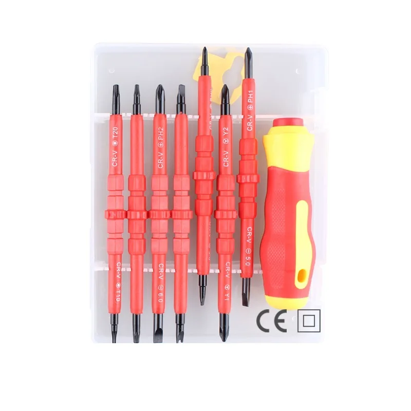 15 In 1 Magnetic Precision Screwdriver Set DIY Hand Tool Kit Torx Cross Flat Y U-Shape Slotted Screw Driver for Laptop