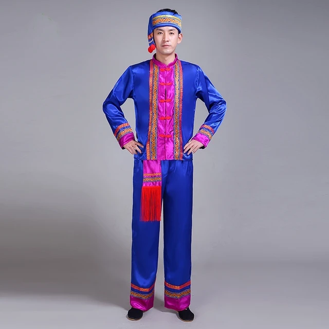 Hmong Men Clothes National Chinese Folk Dance Thnic Modern Hmong Clothes Dance Costumes Classical Hmong Clothes Design Ff1526 Chinese Folk Dance AliExpress