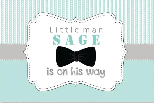 

little man bow tie mustache mint teal grey black baby shower photo backdrop Vinyl cloth Computer print party background