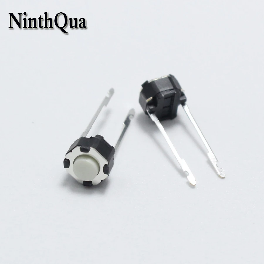 100pcs 6*6*4.3mm / 6*6*5mm 2pin Tactile Tact Push Button Switch 6x6x4.3mm / 6x6x4.3mm  2p Vertical Round Micro Switch