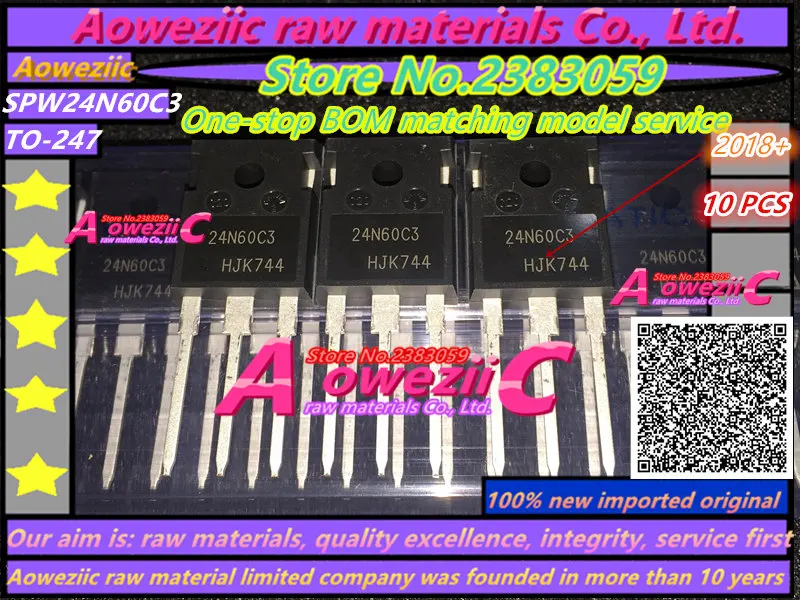 

Aoweziic 2018+ 100% new imported original SPW24N60C3 24N60C3 TO-247 field effect MOS tube 650V 24A