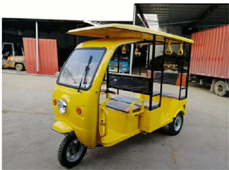 

Solar Panel Can Optional 3 Wheels Electric Tuk Tuks With Veinding Machine For Sale