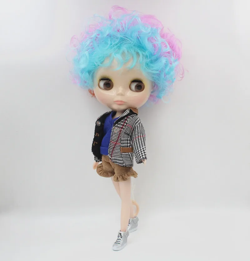 

Free Shipping big discount RBL-590 DIY Nude Blyth doll birthday gift for girl 4colour big eye doll with beautiful Hair cute toy