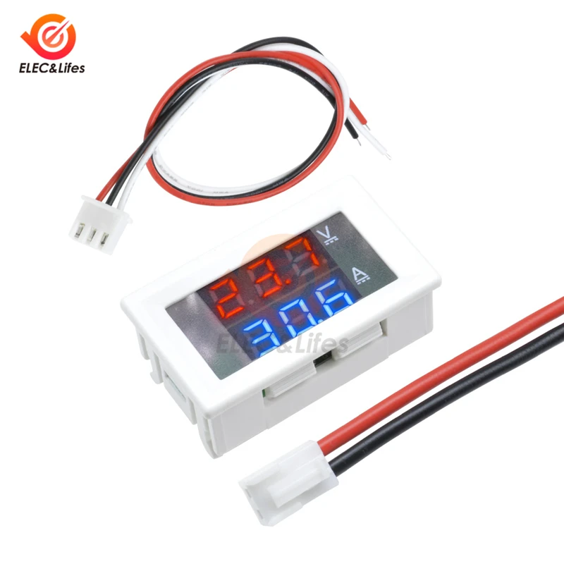 DC 0-100V 10A 50A 100A Auto Car Electronic Digital Voltmeter Ammeter 0.56\'\' LED Display Voltage Regulator Volt AMP Meter Tester