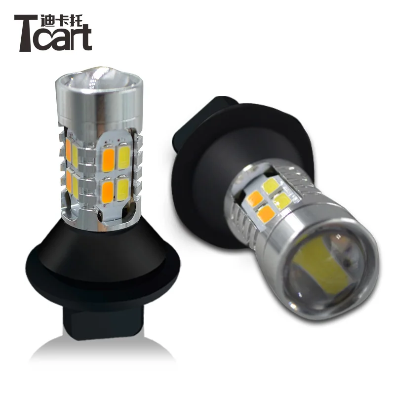 Tcart WY21W 7440 For Toyota Camry Car DRL Daytime Running Lights Turn Signals Auto Led Bulbs  Drl Turnlight All In One