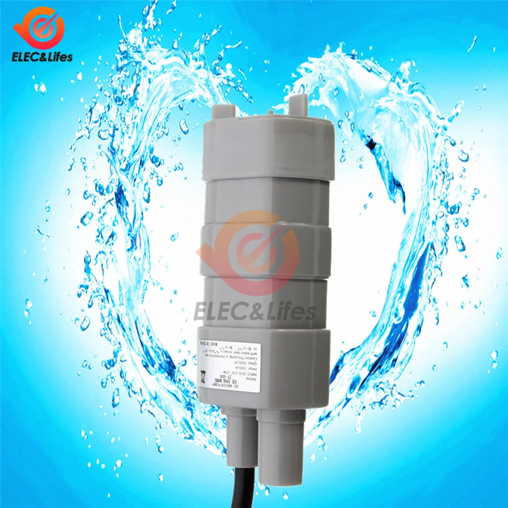 Pompe idrauliche trifase del Micro motore per lo stagno del carro armato di pesce dell'acquario JT-500 600L/H 5M pompa idraulica sommergibile ad alta pressione di cc 12V 24V