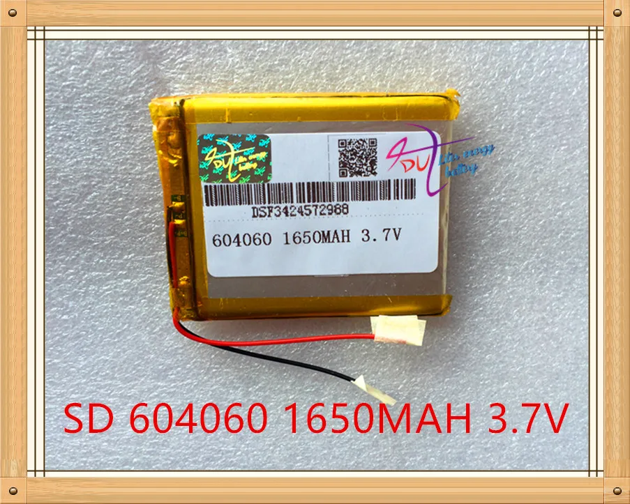 Liter energy battery 3.7V lithium polymer battery 604060 064060 1650mAh GPS card mobile phone battery box