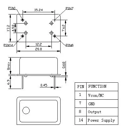Oscillatore a cristallo di compensazione della temperatura VCTCXO 10.230MHZ di precisione normale della nave libera veloce