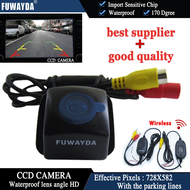 FUWAYDA Reverse RearView Camera 2.4G wifi transmitter CAR REAR VIEW CAMERA CCD FOR TOYOTA Prius 06-10/ Camry 09-10/ Aurion 06-11