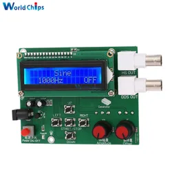 DDS Function signal generator diy kit 1Hz-65534Hz frequency Meter Sine Square Sawtooth Triangle Wave DC7-9V 1602 LCD Display