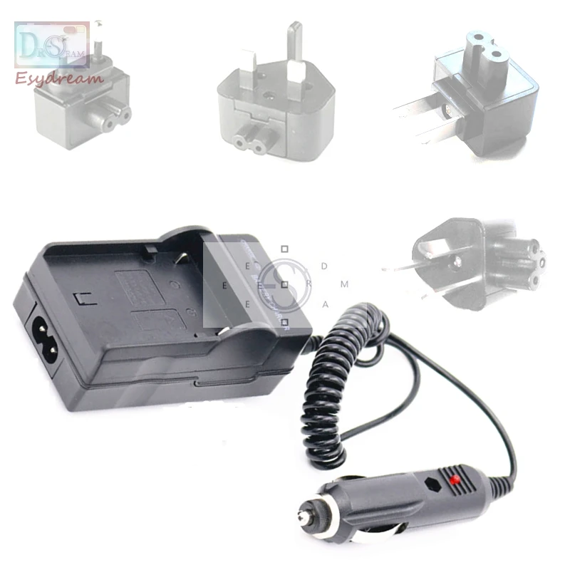 Battery Charger + Car Charger + AU/US/UK/EU Adapter for Canon EOS M M2 M10 M50 M100 100D Rebel SL1 Kiss X7 LP-E12 LPE12