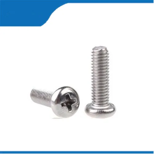 

Free shipping 100PCS M5*8 304 high quality Cross Round Head Self-drilling Screw Self-drilling Screw Nail