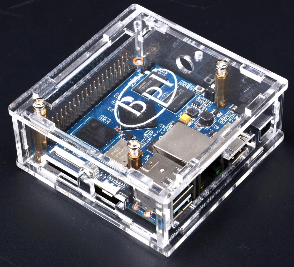 Banana Pi BPI-M2+ Board Good quality Acrylic Clear Case