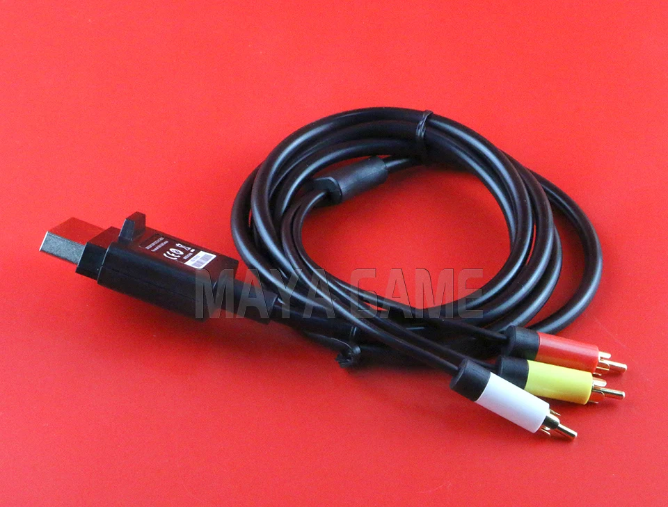 OCGAME 12 шт./лот высококачественный HD TV Композитный Аудио Видео AV кабель для Xbox360 xbox 360 Slim