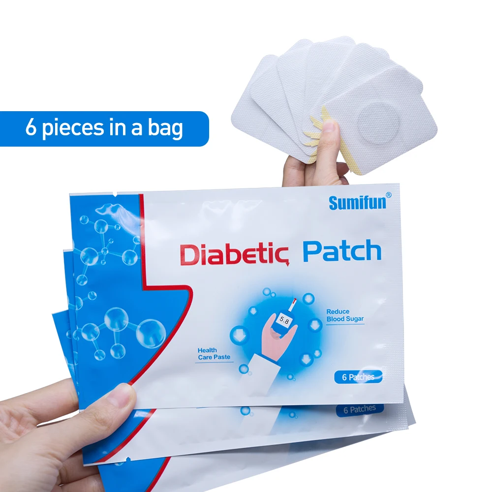 Sumifun 6/18/30/48/60pcs Diabetes Patch Stabilizes Blood Sugar Level Balance Blood Glucose Natural Herbs Diabetes Plaster