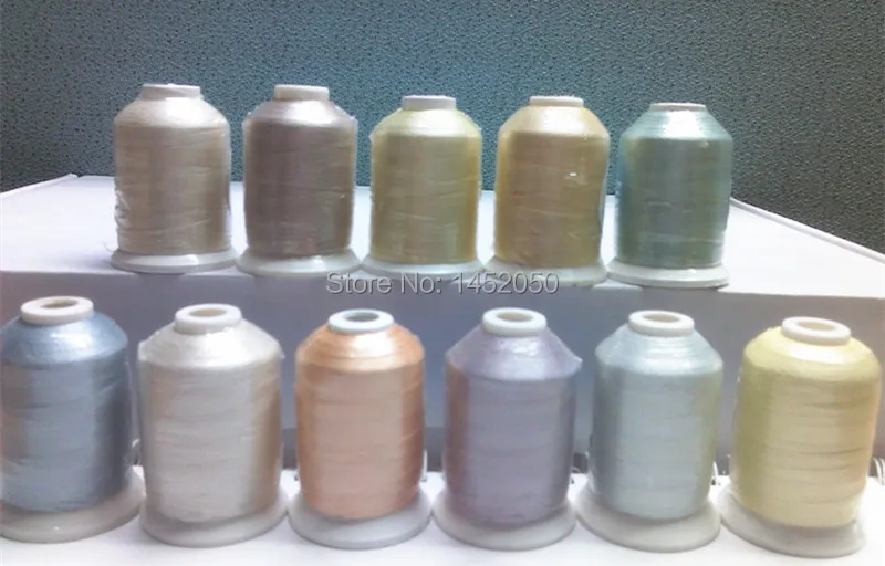 11 Spools PASTEL COLORS Embroidery Machine Thread Free Ship