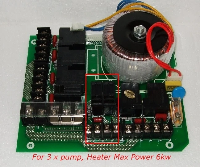 CHINESE ETHNK HOT TUB SPA CONTROL PACK - Main Relay Power Board KL8-2,  KL8-3, TCP8-3 For 3 x Jet pump,Heater Max Power 6kw