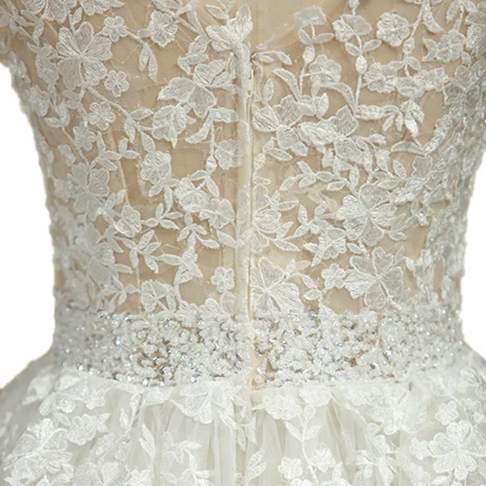 Vestido De novia romántico sin mangas, traje De novia con apliques De cristal, De boda