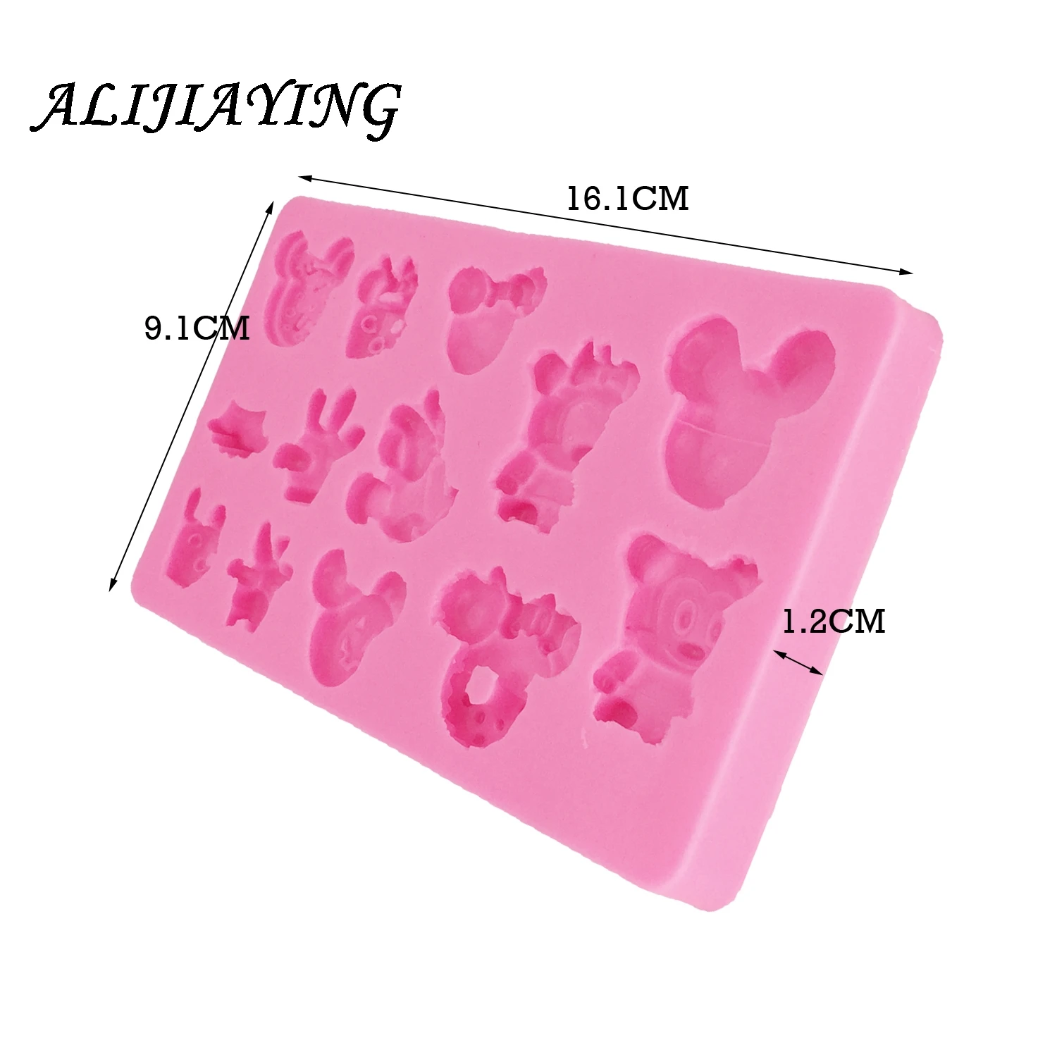 Mouse silicone mold cake decorating tools Sugarpaste Craft Bakeware Fondant chocolate moulds D0329