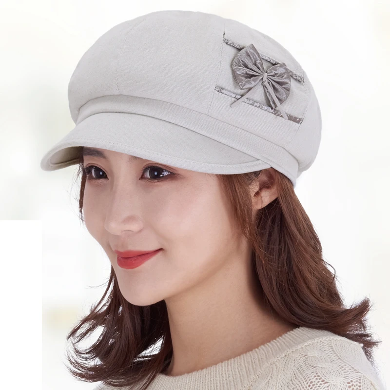 Casquette octogonale en coton fin pour femmes, nouveau Style, printemps et été, mode décontractée, voyage en plein air, chapeau en coton, 2019