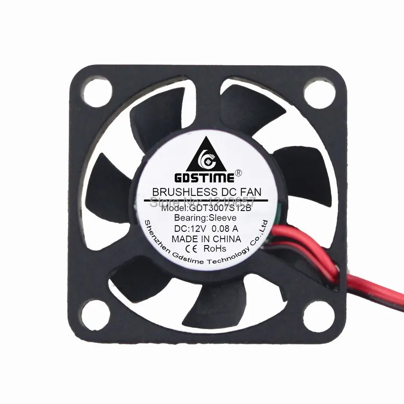 

Вентилятор охлаждения двигателя Gdstime 3007s, 2 шт./партия, безопасная упаковка, 30 мм, 30x30x7 мм, 2 контакта, 12 В постоянного тока