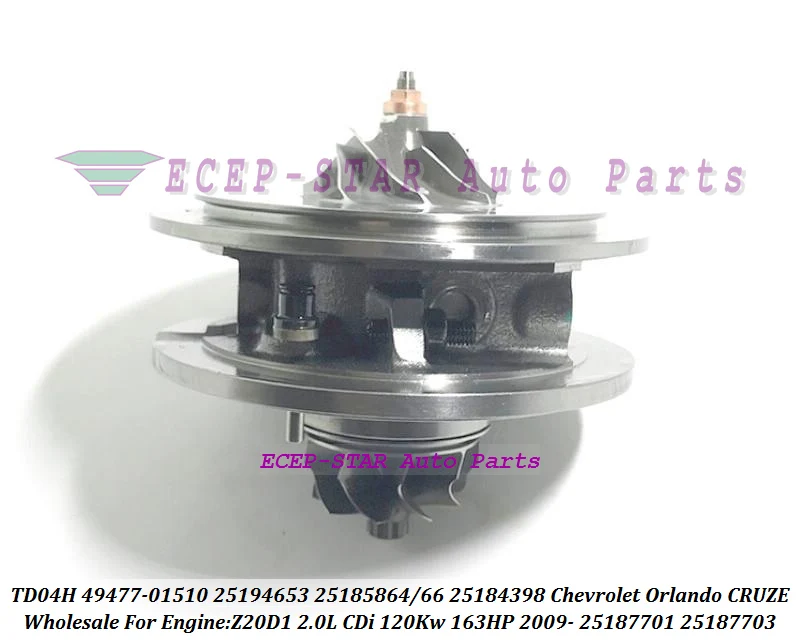 Turbo Cartridge CHRA 49477-01510 4947701510 49477-01500 25194653 For CHEVROLET CRUZE 2.0 VCDI 2.0 CDI Z20D1 2.0L 110 120kw 163HP