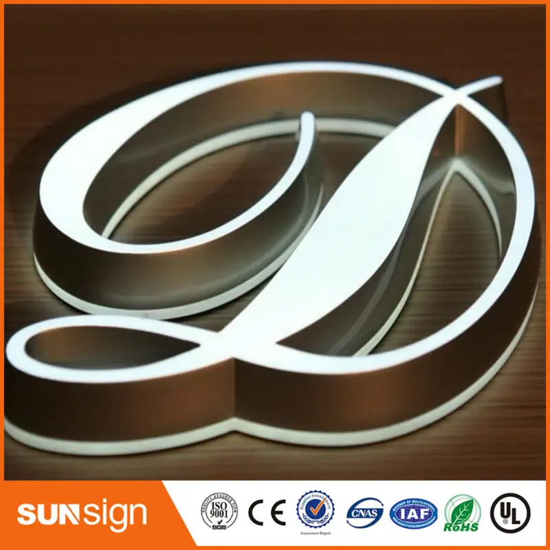 Top quality indoor advertising acrylic alphabet letter with LED light