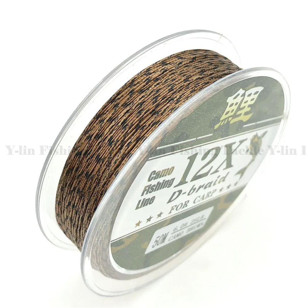 12 Stands 50 M Carp Fishing Soft HookLink Uncoated Braid Line For Hair Rig More Smoothly Lead Free Leader Leadcore Hook Link