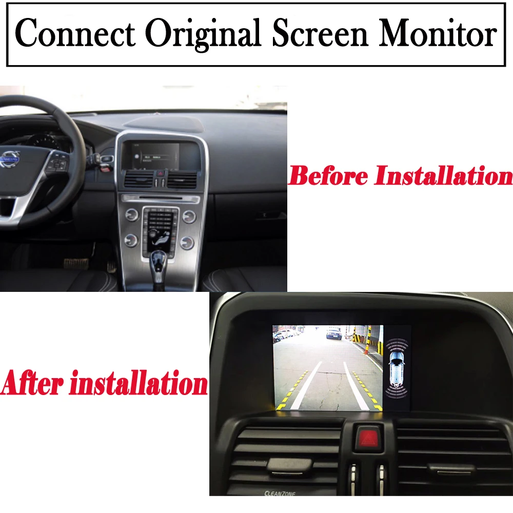 Reversing camera For Volvo XC60 2015 2016 2017 2018 2019 Backup Camera Original screen Interface adapter Update Parking camera