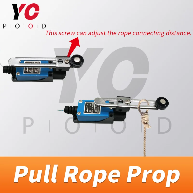 Pull Rope Prop YOPOOD Escape Room pulling the rope switches in correct order to open the 12V EM lock real life takagism game