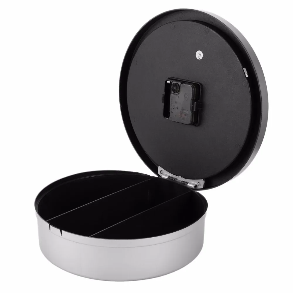 Wall Clock Safe Box Creative Hidden Secret Storage Box for Cash Money Jewelry Storage Stash Stuff Container Clock Security Safes