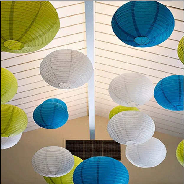 

Оптовая продажа 12 "(30 см) Круглые Бумажные лампы-фонари для праздника свадьбы/дня рождения/деловой вечеринки Бесплатная доставка 100 шт