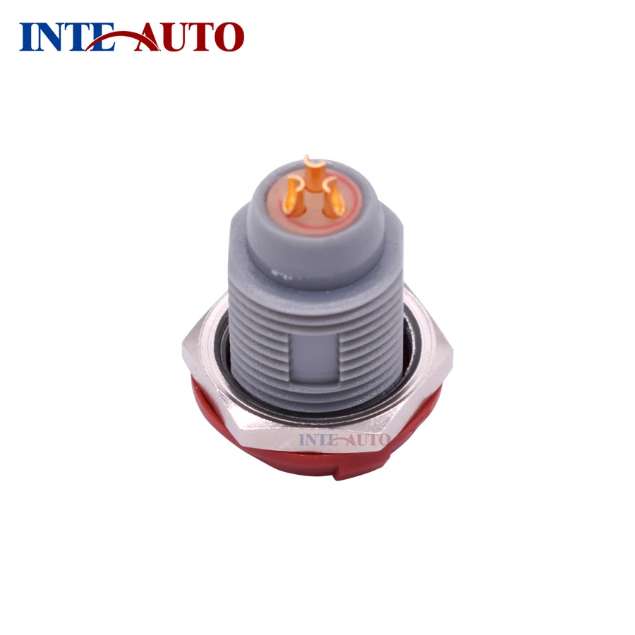 china factory supply IP50 Plastic socket multi pins medical push pull self-locking circular connector, PZKG 3 contacts M14 size