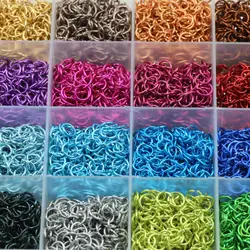 300Pcs/Lot 6mm Metal DIY Jewelry Findings Open Single Loops Jump Rings Jewelry Necklace Bracelet Chain Connector Findings