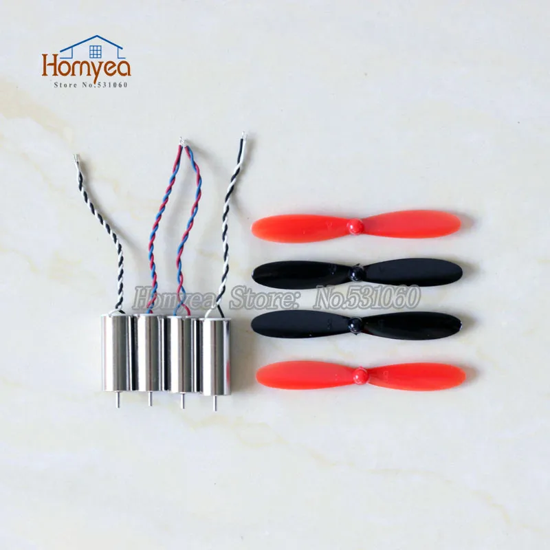 Hubsan x4 H107C H107D remote control Quadcopter rc drone Spare Parts engines Motor propeller blade Set