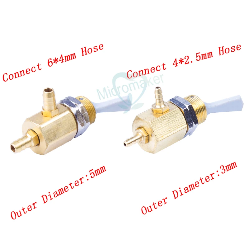 5pcs Dental Pulldown Switch Valve Toggle For Dental Chair Unit Water Bottle 5mm / 3mm