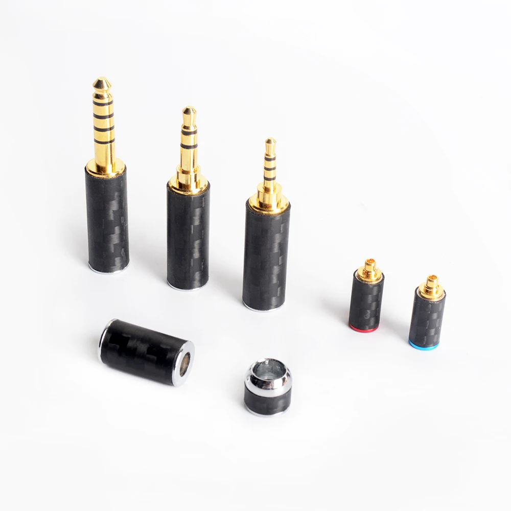 OKCSC DIY Earphone Cables Accessories MMCX 0.78mm A2DC Connector Splitter Slider Set 2.5mm 3.5mm 4.4mm Balanced Plug Output Kit