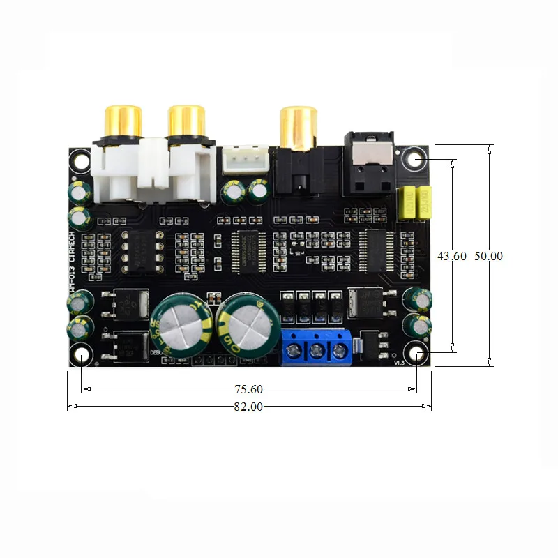 SOTAMIA Digital Audio Decoder CS8416 CS4398 DAC 4BIT192KHz SPDIF Coaxial Optical Fiber DAC Decoder Board For Amplifier Amp DIY