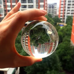 70mm Nice Clear Rare Quartz Crystal glass Ball Magic Sphere Fengshui Glass Lucky Ball Crafts For Office Home Decoration Gift